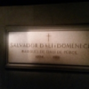 Dali is entombed here, in the museum he helped design.